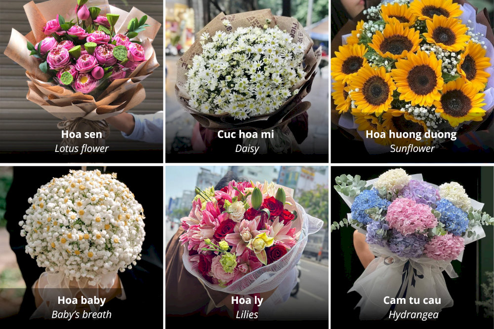 Beautiful signature Vietnamese flowers to remember and request by name 